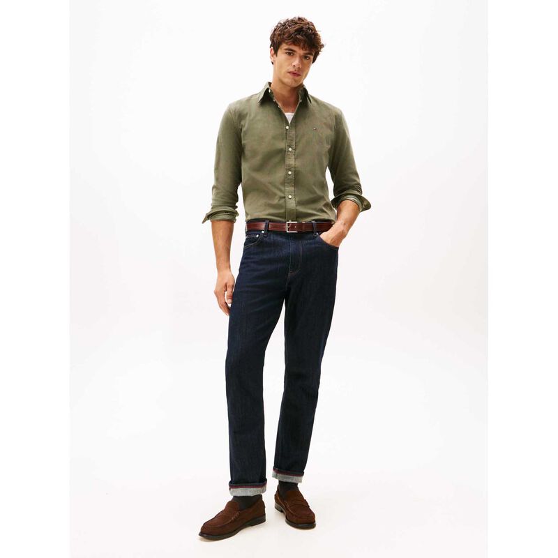 Tommy Hilfiger Regular Fit Flag Embroidery Corduroy Shirt image number 3